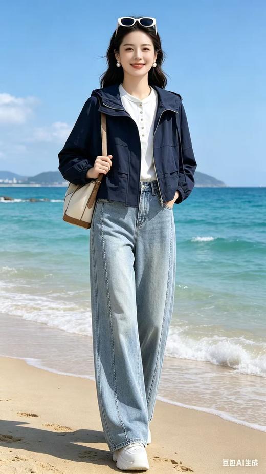 64F017春款上新短款连帽外套 商品图2