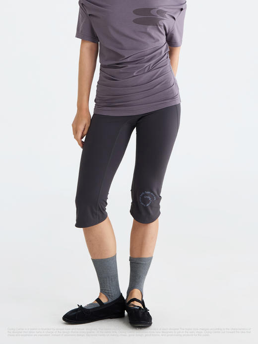 CryingCenter 紧身高弹亲肤跑步训练运动七分瑜伽裤 哭喊中心 商品图5