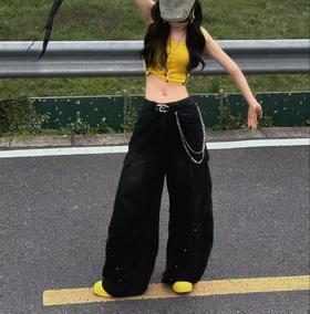 WPNC美式高街弯刀工装牛仔裤51224春季091071401221