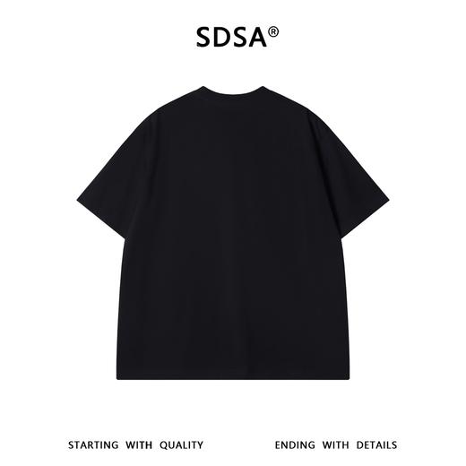 SDSA男装2026新款高贵轻奢极简字母印花宽松短袖T恤高级感上衣 商品图4