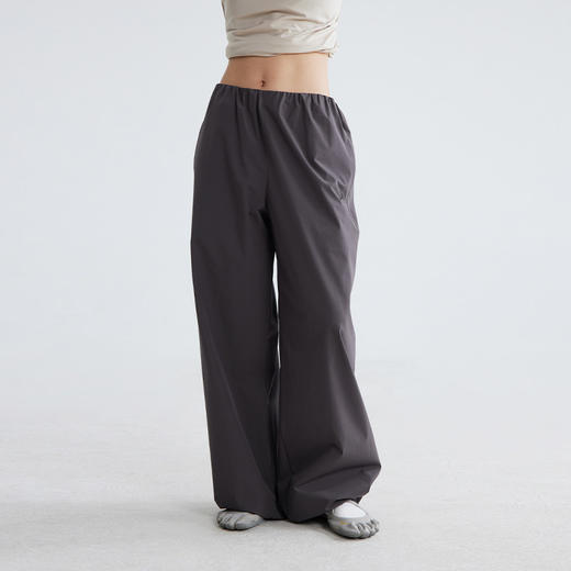 CryingCenter挺括橡筋腰宽松直筒休闲运动跳舞裤长裤工装裤 商品图1