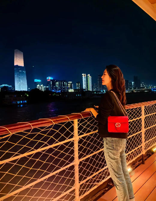 Gucci 红色 牛皮 大号 风琴 信封包 商品图3