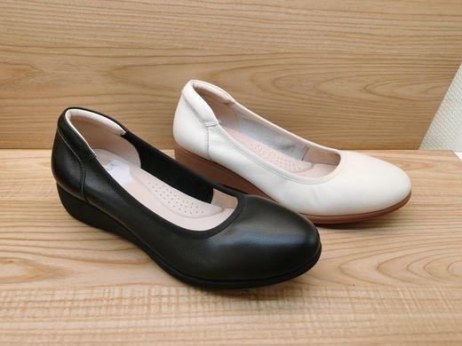 豪行真皮女鞋23349121时尚中跟舒适休闲简约单 商品图0