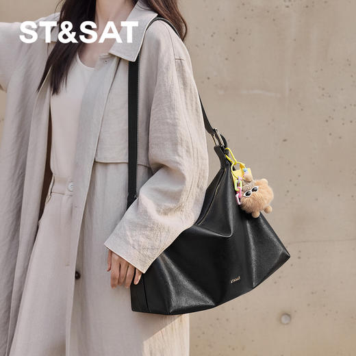 星期六简约复古通勤斜挎单肩包SSD521A0NN 商品图4