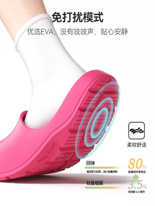 【店庆提前购】哈瑞咪多样屋  朴西 STROLL 系列诗雨情侣凉拖鞋 活动价：25.8元 商品图2
