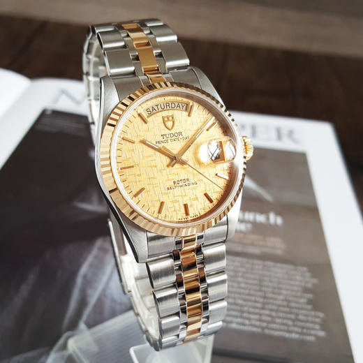【95新】TUDOR 帝舵76213-0016自动机械机芯日期、星期显示 36MM（男款）王子与公主系列精钢/18K黄金070426NJS13 商品图2