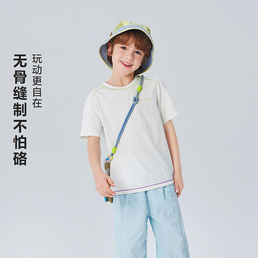 迷你巴拉巴拉儿童短袖T恤吸湿速干5A抗菌防晒上衣2026夏款UPF50+ 商品图3