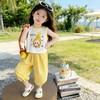 童洛萌女童无袖背心灯笼裤两件套时尚夏季新款女宝宝星星人休闲套装90-150 商品缩略图2
