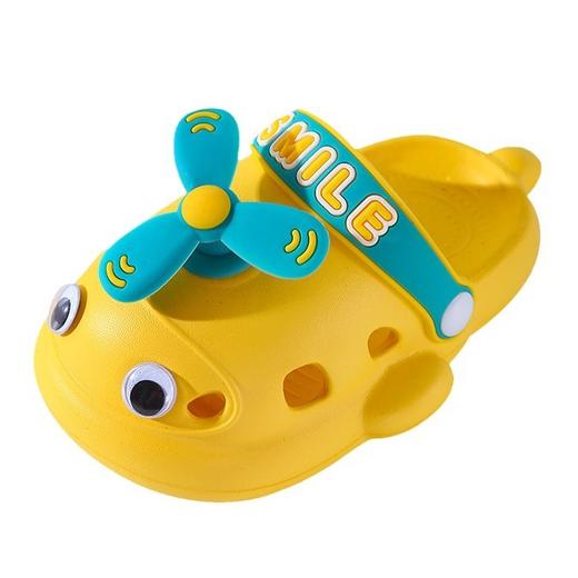 【舒适脚感！厚底缓震】eva洞洞鞋儿童拖鞋夏男女宝宝小童外穿厚底防滑小孩包头凉拖.xb 商品图4