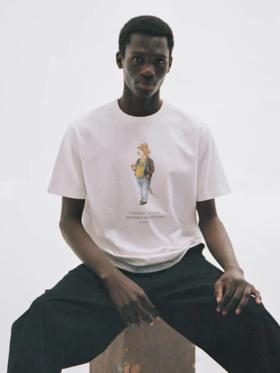 SUPERTOFU(SPTF)/ACDT-SS26-T002/摩登比格犬 柔软舒适竹节棉 数码印花 短袖T恤