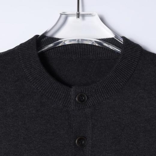 SDSA男装2026新款轻奢亨利领民族风刺绣针织短袖新中式通勤上衣 商品图1