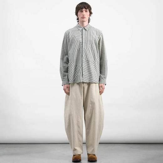 YMC LIKE A TROUSER 男女装日本棉麻面料弯刀阔腿裤 商品图1