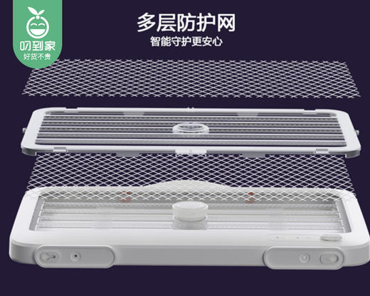 【快递发货】芭菲充电款灭蚊灯M3（白色）/1件（约360*30*240mm） 商品图2