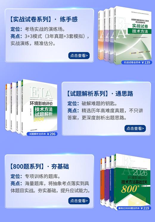 【备考2026】【环评大全套】官方24年主教材+25-26年变更增补本&四个系列教辅【实战试卷】【试题解析】【考点详解】【基础过关】 商品图1