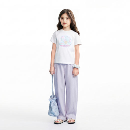 男女童针织单裤夏季新款安奈儿童装EM626826 商品图3