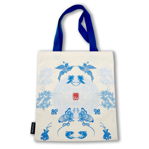 悦读中国读物文创帆布包(花鸟纹样款) 商品图0