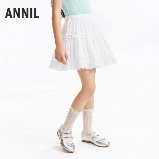 女童梭织短裙夏季新款安奈儿童装EG623711 商品图0