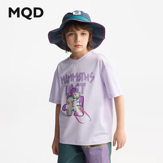 【MQD】【吸湿速干】童装儿童t恤夏季新款宽松男童圆领短袖宝宝上衣 商品图1