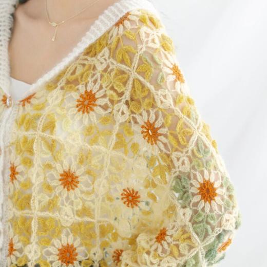 苏苏姐家春和拼花开衫手工diy编织钩针南非幼马海毛线团上衣材料包 商品图2