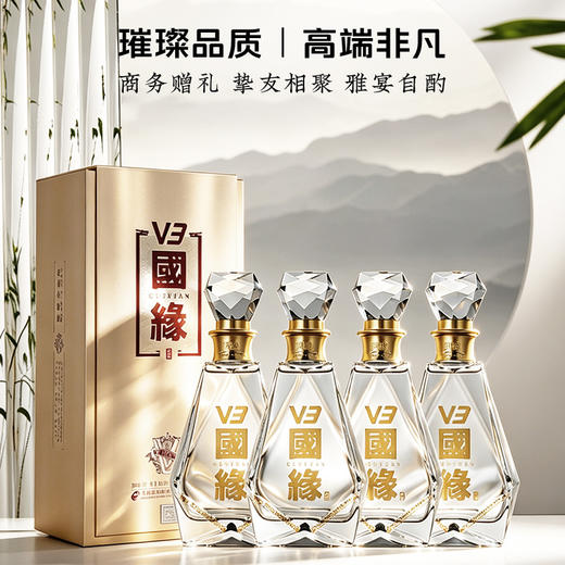 【酒厂直营】国缘 V3 40.9度 500ml 单瓶装 商品图0