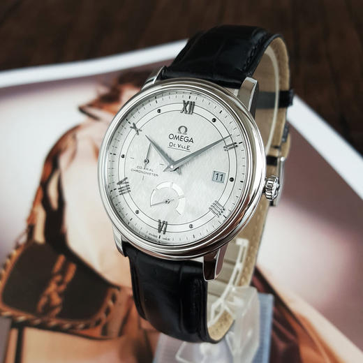 【95新】OMEGA 欧米茄424.13.40.21.02.004天文台认证同轴自动机械机芯 日期显示、动力储备显示39.5MM（男款）碟飞系列 精钢280326AK01 商品图1