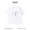SDSA男装2026新款轻奢美式潮牌撞色印花字母圆领短袖T恤时尚百搭 商品缩略图0