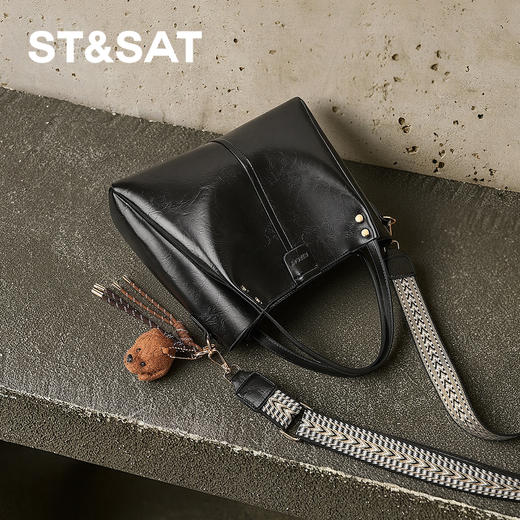 星期六质感简约时尚手提包SSD521A0VM 商品图4