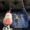 重磅渠道   牛仔25bag  夏日B入丹宁系列hobo  多口袋吊床包  单肩链条包 商品缩略图2