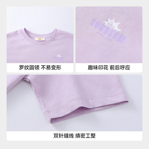 男女童圆领短袖针织衫夏季新款安奈儿童装EM621824 商品图4