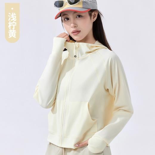 【冰冰凉凉巨软巨滑】卷卷紫宽松短款连帽防晒衣 防晒力UPF99+ 透气速干不闷 冰凉软滑 贴心袖口指洞 高弹显瘦百搭 商品图4