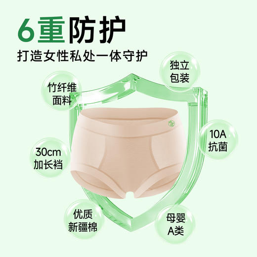 宜可露竹棉莱卡呼吸裤内裤 926 927 商品图5