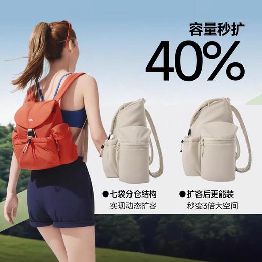 蕉下轻便扩容双肩包LC183-海洋蓝-朱柿橘 商品图3
