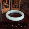 【天然正品】A货翡翠天然正桩无裂纹细腻糯种青白底60.5号翡翠手镯60.5号020425AH32 商品缩略图6