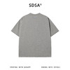 SDSA男装2026新款高贵轻奢潮牌简约卷边纯色圆领短袖T恤百搭时尚 商品缩略图4