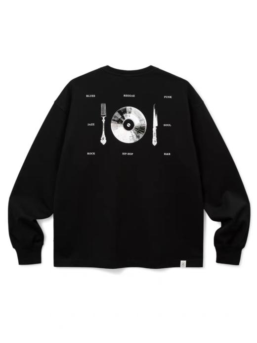 SUPERTOFU(SPTF)/ ACDT-AW25-T045/好食音乐 抗皱舒适 复古趣味印花 新疆棉长袖T恤 商品图3