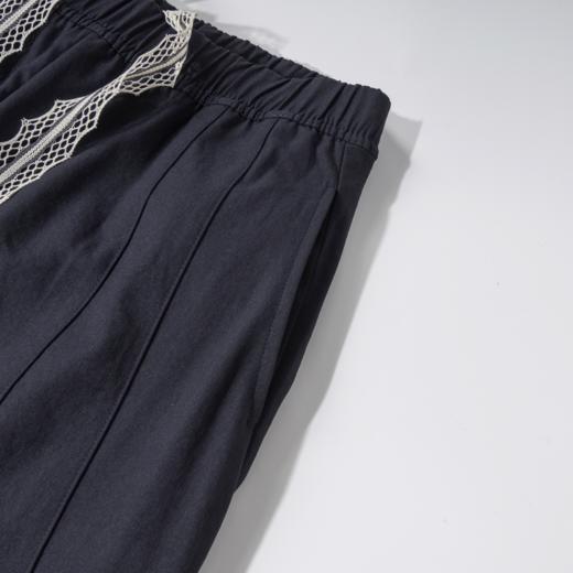 Grace&Glam 宝藏裤莫代尔舒适显瘦弯刀阔腿裤 休闲通勤优雅文艺气质减龄 商品图3