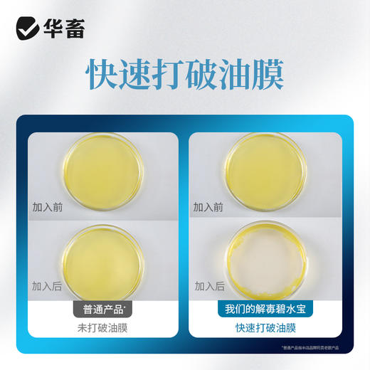 【社群专享】华畜解毒碧水安 有机酸 不刺激 快速打破油膜 商品图5