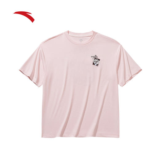 【超值购299任选2】安踏冷萃T丨休闲短袖女士2026春夏季宽松透气运动T恤162628108 商品图0