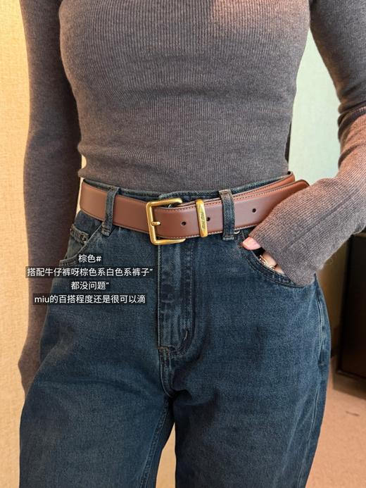 Mi*u 金属搭扣Nappa腰带 商品图4