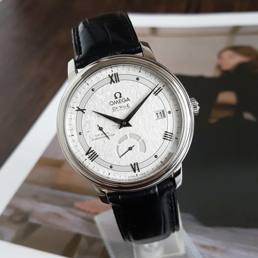 【95新】OMEGA 欧米茄424.13.40.21.02.004天文台认证同轴自动机械机芯 日期显示、动力储备显示39.5MM（男款）碟飞系列 精钢280326AK01 商品图3