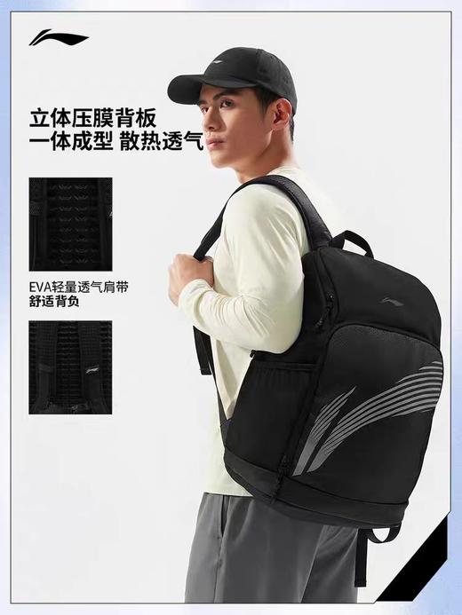 李宁双肩包男女同款2026新款健身运动背包旅行包学生包ABSW279 DS 商品图1