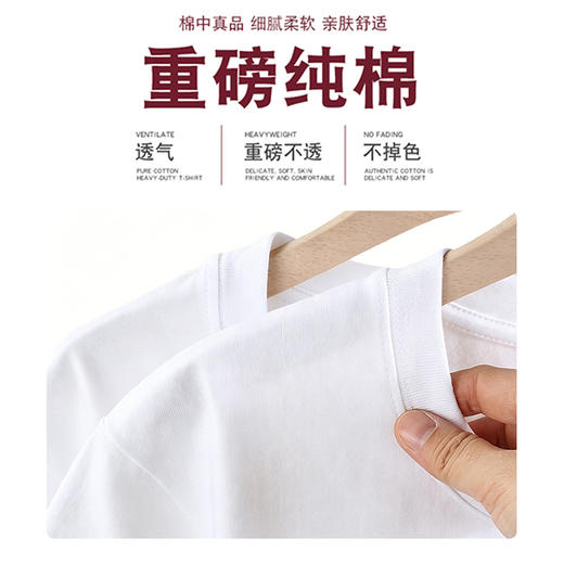 【79/2件】笙观相沐230克精梳全棉T恤短袖 优选新疆长绒棉 立体裁切版型 上身舒适 商品图3