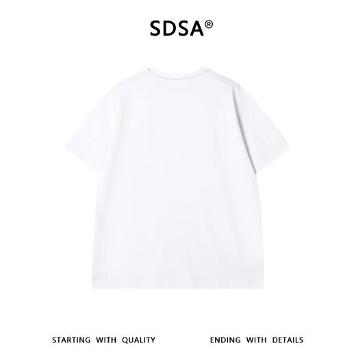 SDSA男装2026新款高贵轻奢潮牌领口缝线设计圆领短袖T恤百搭休闲 商品图4