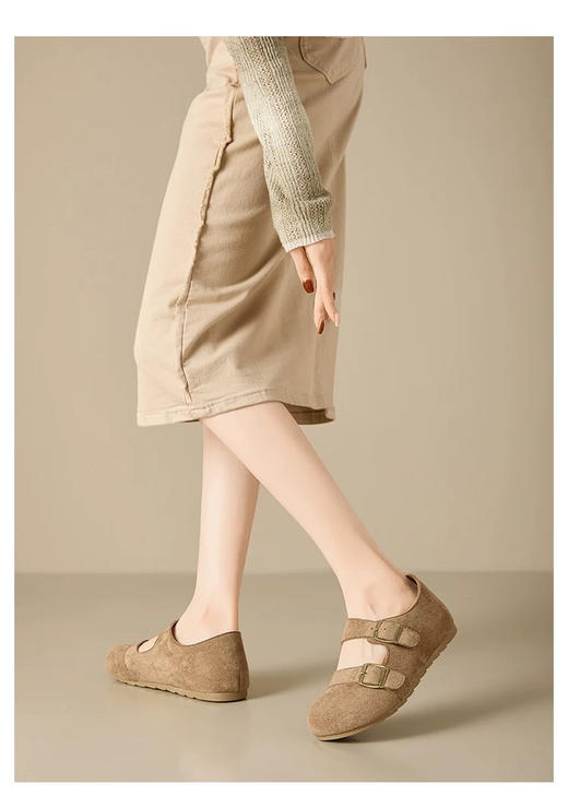 XY｜拉夏贝尔勃肯鞋女春季新款外穿包头懒人休闲一脚蹬软底穆勒鞋XXE600 商品图1