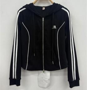 NC连帽抽绳织带长袖开衫51220（黑）春季161011880321