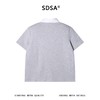 SDSA男装2026新款轻奢撞色假两件翻领V领短袖T恤宽松通勤休闲上衣 商品缩略图4