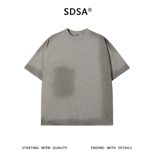 SDSA男装2026新款高贵轻奢潮牌后背人物印花圆领短袖T恤百搭时尚 商品图0