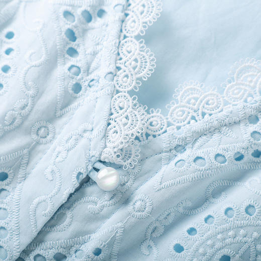 「高货wl」全新升级【铂金会员468/天猫629/差价161】(99335)洛诗琳2026轻奢法式水溶蕾丝上衣+高腰A字半身裙两件套 商品图3