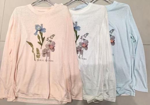 【门店同款】ENJOY夏季田园立体花卉T 171595441 商品图0