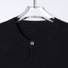 SDSA男装2026新款高贵轻奢美式简约波浪暗纹单扣针织短袖T恤百搭 商品缩略图1